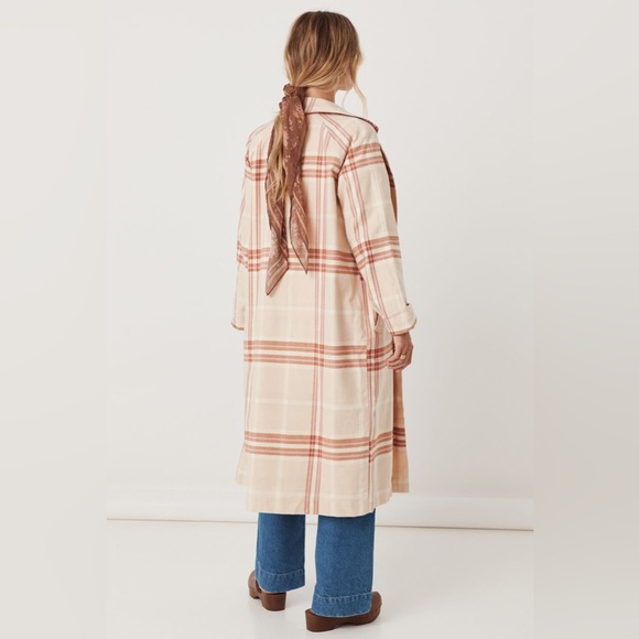 EUC Spell & the Gypsy Collective Organic Cotton Musk Basecamp Trench Coat - Picture 9 of 17